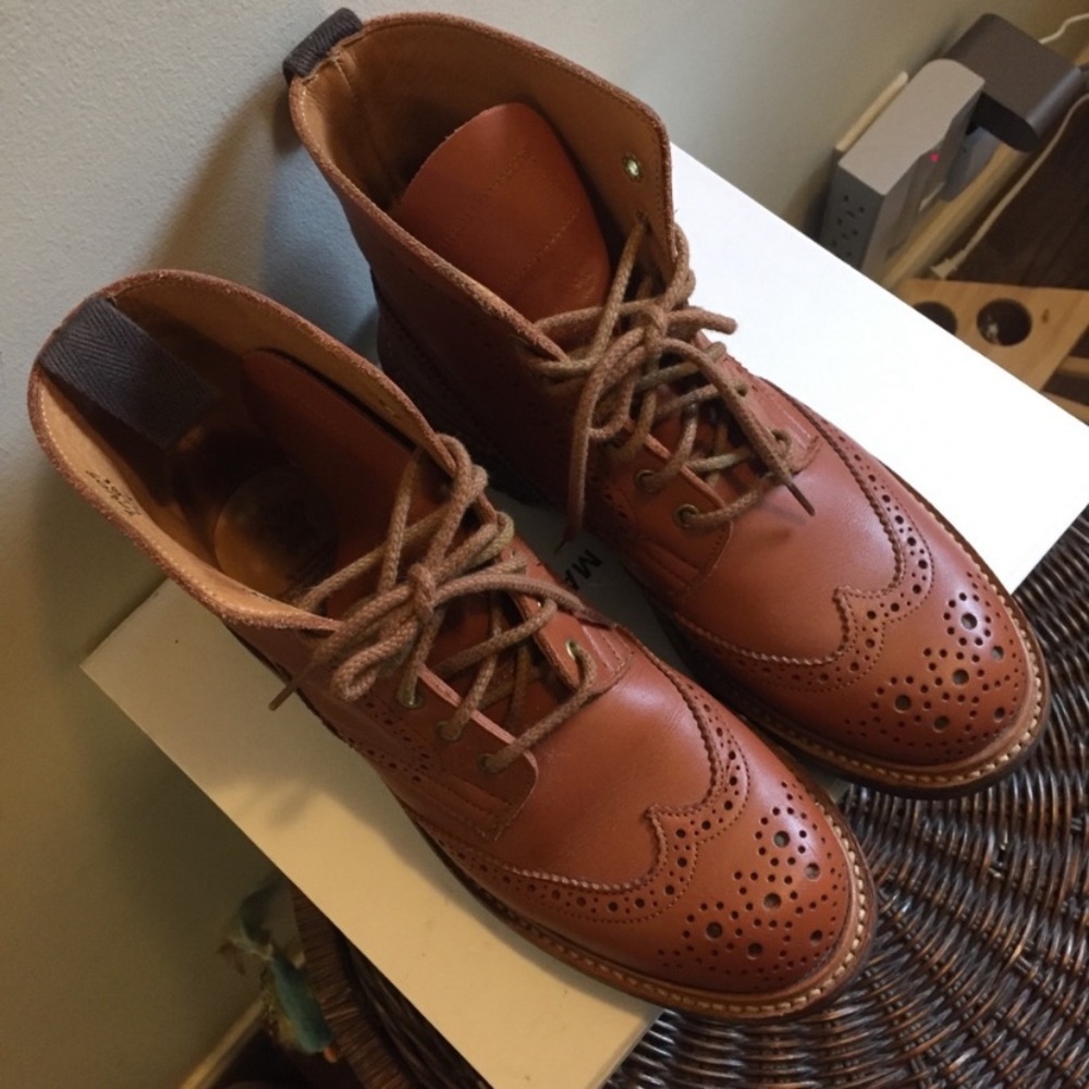 Trickers of England brogue boot size 39